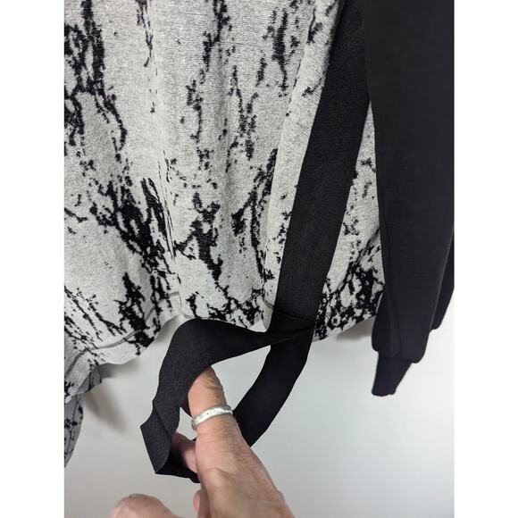 L-NK by Ogi Antunac Zip Front Hoodie Asymmetric Terry Cotton Jacket Small - Picture 6 of 11